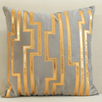 HKM-128851 Dutch Velvet Gilded Pillow Case, 45x45cm, Chemical Fiber, Pillow Core Not Included