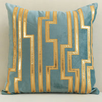 HKM-128851 Dutch Velvet Gilded Pillow Case, 45x45cm, Chemical Fiber, Pillow Core Not Included