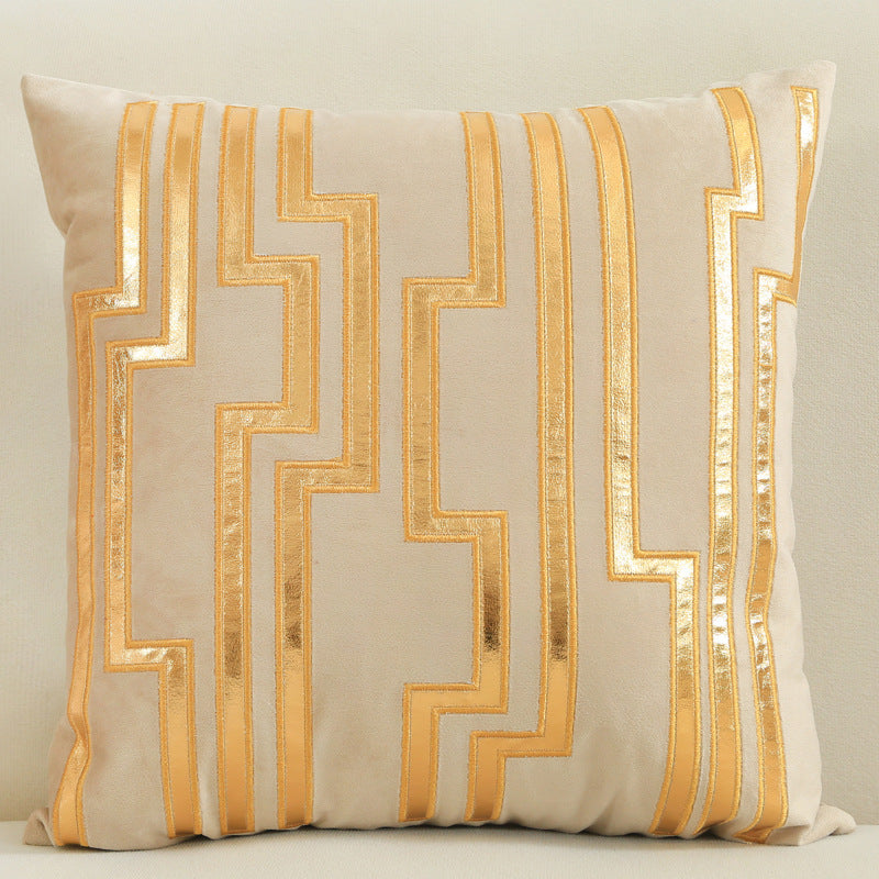 HKM-128851 Dutch Velvet Gilded Pillow Case, 45x45cm, Chemical Fiber, Pillow Core Not Included