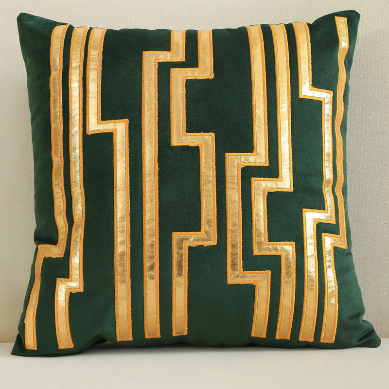 HKM-128851 Dutch Velvet Gilded Pillow Case, 45x45cm, Chemical Fiber, Pillow Core Not Included