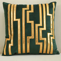 HKM-128851 Dutch Velvet Gilded Pillow Case, 45x45cm, Chemical Fiber, Pillow Core Not Included