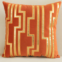 HKM-128851 Dutch Velvet Gilded Pillow Case, 45x45cm, Chemical Fiber, Pillow Core Not Included
