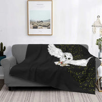 HKM-128851 Gothic Geometric Pattern Flannel Blanket for All Seasons, Multiple Sizes Available