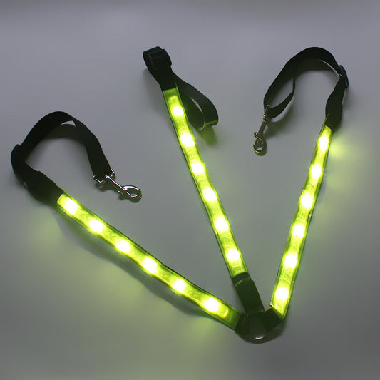 HKM-128915 Luminous Chest Strap for Horse Harness - Monochrome Designs in Red, Blue, White, Fluorescent Green