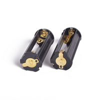 HKM-128915 Three Sections No. 7 Battery Rack - Black ABS Storage Solution, 64mm Length, 21.5mm Diameter