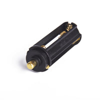 HKM-128915 Three Sections No. 7 Battery Rack - Black ABS Storage Solution, 64mm Length, 21.5mm Diameter