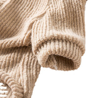 HKM-128979 Cozy Brown Dog Sweater for Small Breeds, Fits Bichon, Pomeranian, Teddy, Schnauzer
