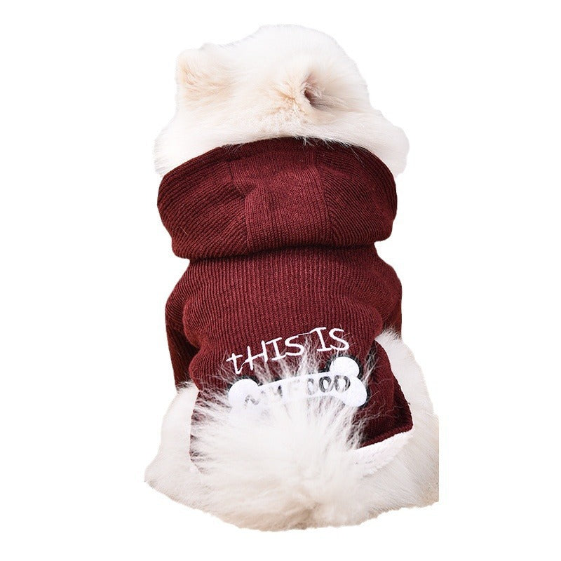HKM-129363 Cozy Pet Clothing in Pink, Blue, or Red - XS, S, M Sizes Available