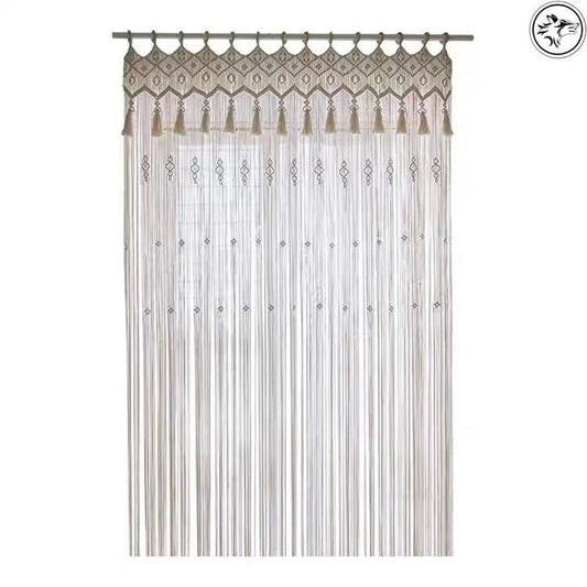 HKM-129427 Hand-Woven Bohemian Tapestry Curtain for Home Decor and Wedding Backdrops
