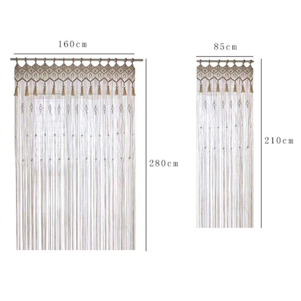 HKM-129427 Hand-Woven Bohemian Tapestry Curtain for Home Decor and Wedding Backdrops