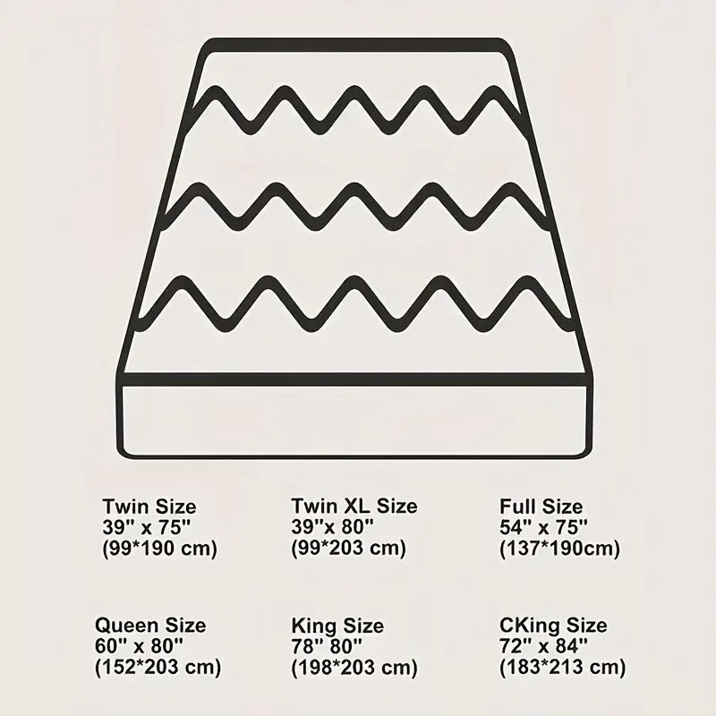 HKM-129555 Checkered Queen Size Mattress with Three-Dimensional Edges in Four Color Choices