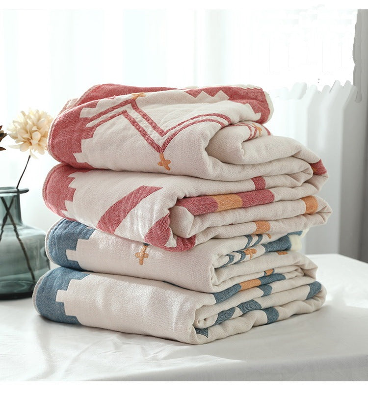 HKM-129555 Thickened Six-Layer Cotton Gauze Towel Quilt, Breathable - Available in Multiple Sizes