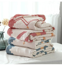 HKM-129555 Thickened Six-Layer Cotton Gauze Towel Quilt, Breathable - Available in Multiple Sizes