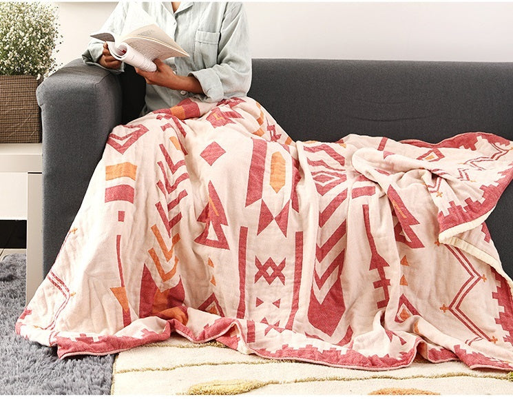 HKM-129555 Thickened Six-Layer Cotton Gauze Towel Quilt, Breathable - Available in Multiple Sizes