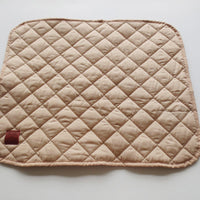 HKM-129747 Cotton Seat Cushion Dog Quilt in Wine Red and Pink Check Prints