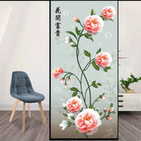HKM-129811 Frosted Natural Scenery Static Window Film for Showers and Toilets - Various Sizes Available