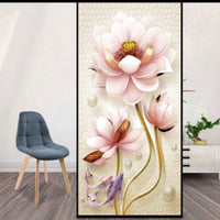 HKM-129811 Frosted Natural Scenery Static Window Film for Showers and Toilets - Various Sizes Available