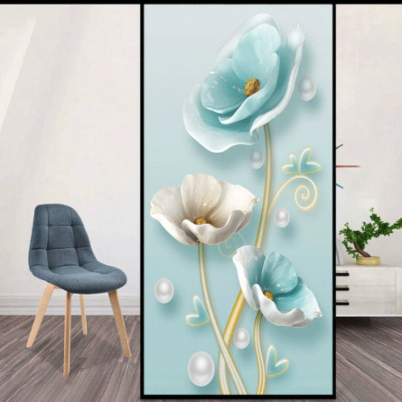 HKM-129811 Frosted Natural Scenery Static Window Film for Showers and Toilets - Various Sizes Available