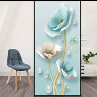 HKM-129811 Frosted Natural Scenery Static Window Film for Showers and Toilets - Various Sizes Available