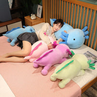 HKM-129875 Plush Doll Throw Pillow – Soft Strip Girl Design in Blue, Purple, Pink, or Green (Height Options: 30cm, 60cm, 90cm)