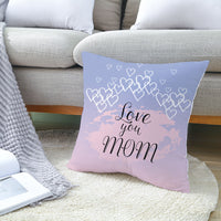 HKM-129939 Peach Skin Pillowcase in Round/Heart Shape, European Style Cushion, 45x45cm