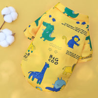 HKM-130387 Multicolor Plus Velvet Two-Legged Cartoon Dog Sweater for Small to Extra Large Pets