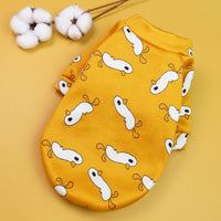 HKM-130387 Multicolor Plus Velvet Two-Legged Cartoon Dog Sweater for Small to Extra Large Pets