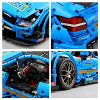 HKM-130451 DIY Remote-Controlled Racing Car Building Blocks Set - 1989 Pieces, 1:8 Scale Model Toy for Ages 14+