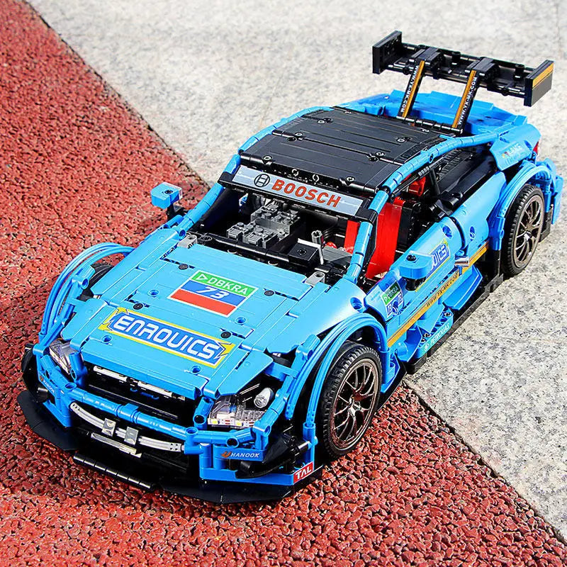 HKM-130451 DIY Remote-Controlled Racing Car Building Blocks Set - 1989 Pieces, 1:8 Scale Model Toy for Ages 14+