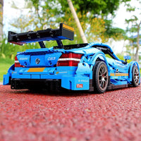 HKM-130451 DIY Remote-Controlled Racing Car Building Blocks Set - 1989 Pieces, 1:8 Scale Model Toy for Ages 14+