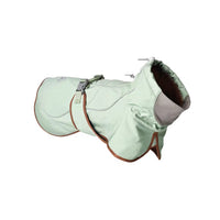 HKM-130515 Warm Waterproof Windproof Outdoor Soft Shell Dog Jacket in Basil Green and Iced Coffee Brown