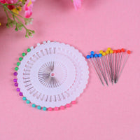 HKM-130707 Big Head Bead Needle for DIY Craft Projects - Pure White Hand Needle