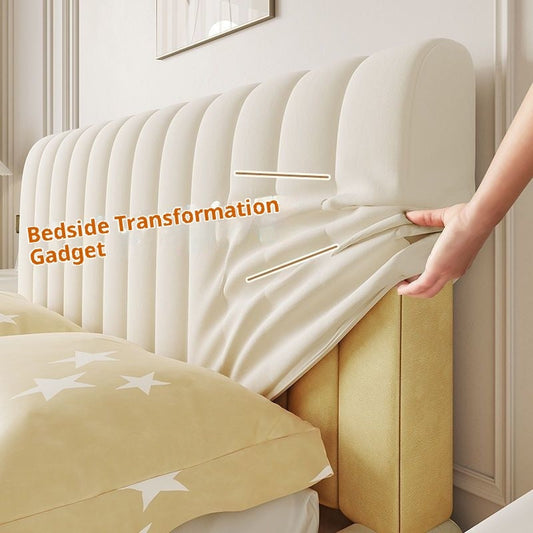 HKM-130707 Crystal Velvet Soft Pillow Backrest Cover for Wooden Beds in Multiple Colors and Sizes