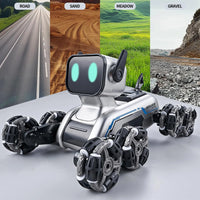 HKM-130835 EPT 8WD Gesture Sensing Stunt Robot Dog with Light and Sound - RC Toy for Ages 5 and Up