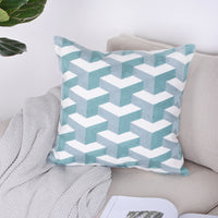 HKM-130835 Geometric Abstraction Minimalist Pillowcase in Kaleidoscope Colors - 45x45cm