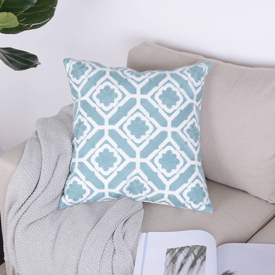 HKM-130835 Geometric Abstraction Minimalist Pillowcase in Kaleidoscope Colors - 45x45cm