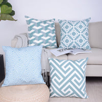 HKM-130835 Geometric Abstraction Minimalist Pillowcase in Kaleidoscope Colors - 45x45cm