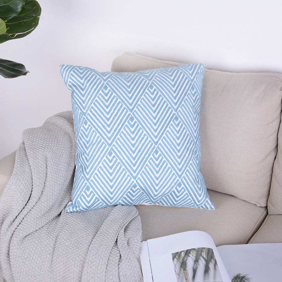 HKM-130835 Geometric Abstraction Minimalist Pillowcase in Kaleidoscope Colors - 45x45cm