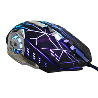 HKM-130899 Wired Optical Gaming Mouse with 5500DPI, 7-Color LED Backlight, 7 Buttons for PC and Laptop