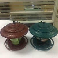 HKM-130963 Transparent Hanging Bird Feeder - 18x18x19 cm, Perfect for Attracting Birds