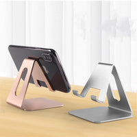 HKM-131091 Adjustable Metal Desktop Mobile Phone Holder with Charging Base for All Smartphones