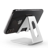 HKM-131091 Adjustable Metal Desktop Mobile Phone Holder with Charging Base for All Smartphones