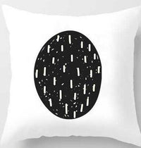 HKM-131091 Cute Alphabet L Short Plush Cushion Cover, 45x45cm Pillowcase