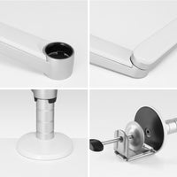 HKM-131219 Aluminum Alloy Double-Arm Laptop and Tablet Stand for 10-15 Inch Devices