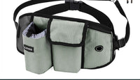 HKM-131219 Hands-Free Dog Training Leash Waist Bag with Storage for Food, Water, and Accessories