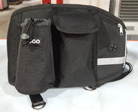 HKM-131219 Hands-Free Dog Training Leash Waist Bag with Storage for Food, Water, and Accessories