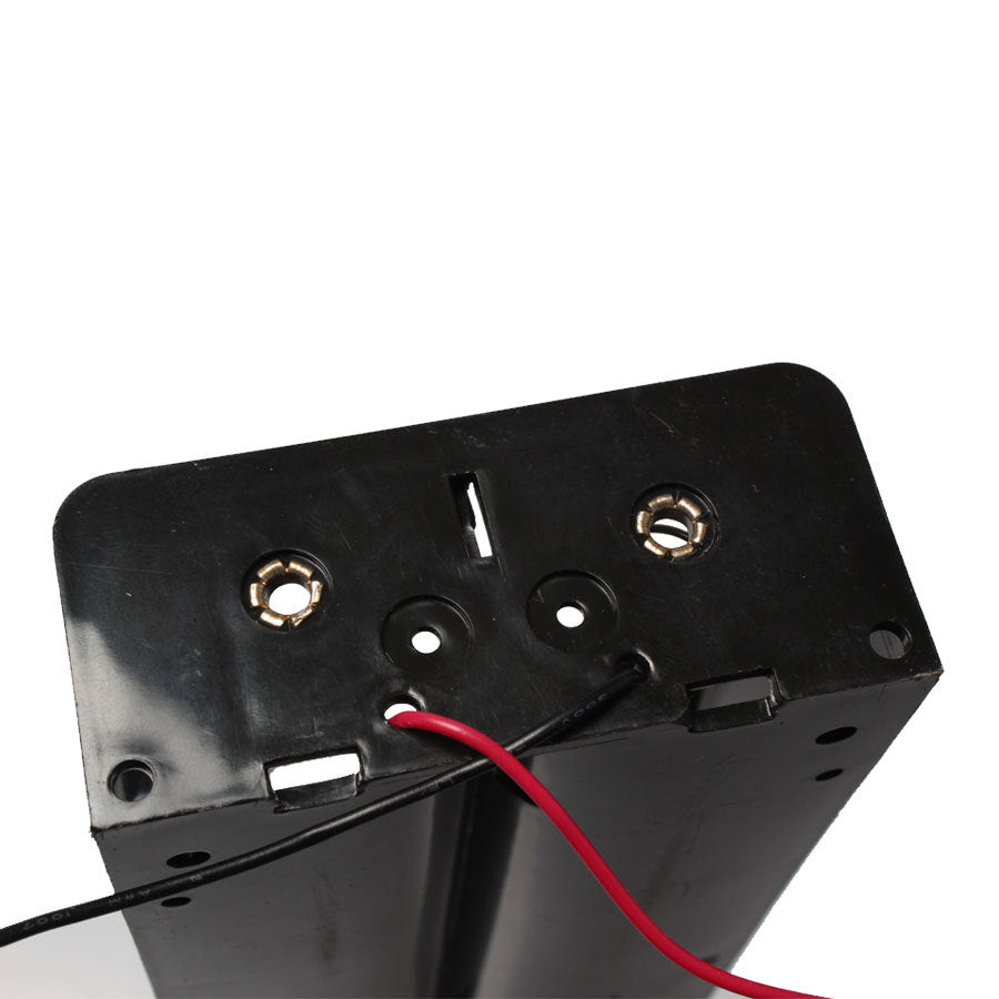 HKM-131219 Long Plastic Battery Box for 8-Cell No. 1 Batteries - Dimensions 255*74*32MM, Rated Voltage 12V