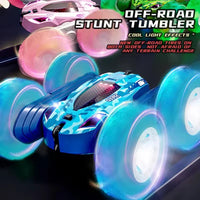 HKM-131283 Double Sided Remote Control Stunt Car with 360 Degree Rotation and LED Lights
