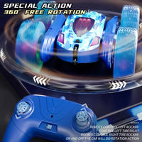 HKM-131283 Double Sided Remote Control Stunt Car with 360 Degree Rotation and LED Lights