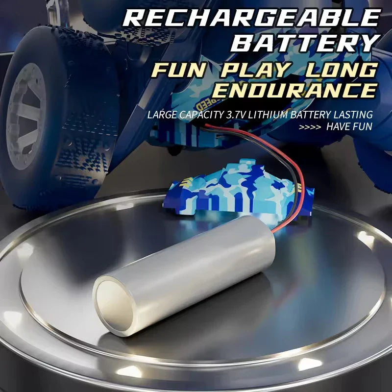 HKM-131283 Double Sided Remote Control Stunt Car with 360 Degree Rotation and LED Lights